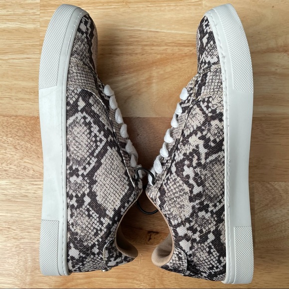 Steve Madden Snake Canvas Sneakers - Picture 3 of 4